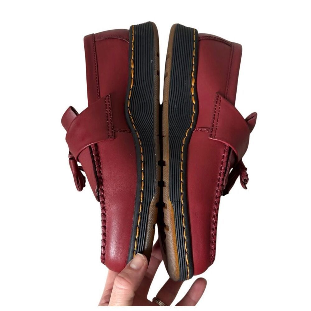 Dr Martens Loafers Unisex Adults Edison Temperley Cherry Red Men’s 9 Women’s 10 - Picture 4 of 10